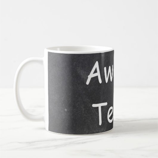 Mug Awesome enseignant Chalkboard Design Idée cadeau (Gauche)