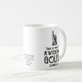 Mug Awesome Golfer Personalized (Devant droit)