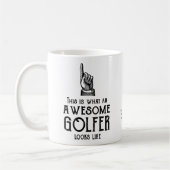 Mug Awesome Golfer Personalized (Gauche)