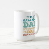 Mug Awesome Kayaking Papa Fête des pères Drôle cadeau (Devant droit)