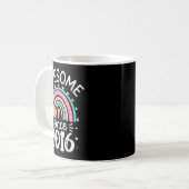 Mug Awesome Since 2016 9th Birthday Rainbow Born In 20 (Devant gauche)