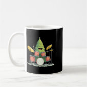 Mug Awesome Xmas Tree With Drums For Rocking Christmas (Gauche)
