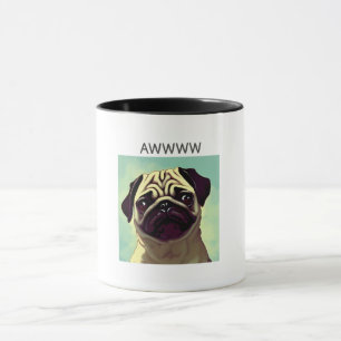 Mug Awww Cutest Carlin Jamais Portraits Carlin Dessin