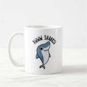 Mug Awww Sharks Funny Animal Pun (Gauche)