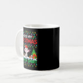 Mug Axolotl Christmas Santa Hat Pajama Shirt Axolotl L (Devant gauche)