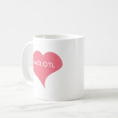 Mug AXOLOTL Cœur d'amour rose (Devant gauche)