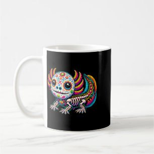 Mug Axolotl Coloré Jour Des Morts Crâne De Sucre Día D