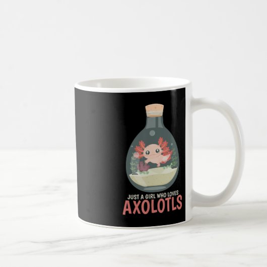 Mug Axolotl Fish Tank Axolotl Questions mignon Anime K (Droite)
