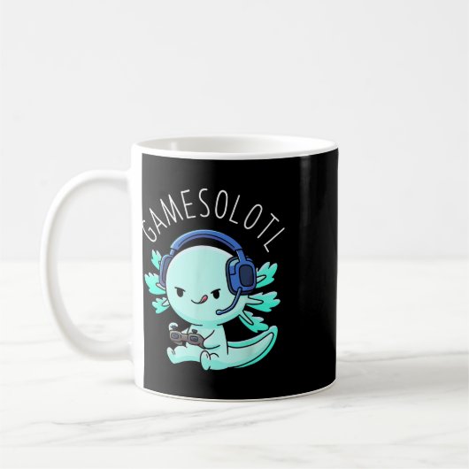 Mug Axolotl Gamer Anime Cadeaux Kawaii garçons filles (Gauche)