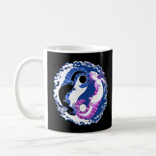 Mug Axolotl Japonais Yin Yang Chinois Ying Yang (Gauche)