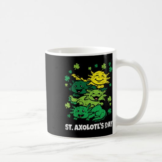 Mug Axolotl Jour de la Saint Patrick mignon animal Sha (Droite)