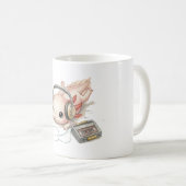 Mug Axolotl Mignon avec Écouteurs (Devant droit)