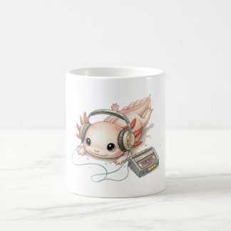 Mug Axolotl Mignon avec Écouteurs
