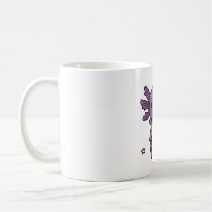 Mug Axolotl Noir Cute Avec Symbole Lune Crescent