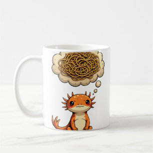 Mug Axolotl Pensif Citation Drôle Introverti Social 