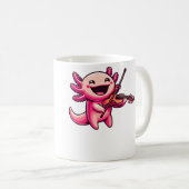 Mug Axolotl Playing Violin Axolotls Musician Music (Devant droit)