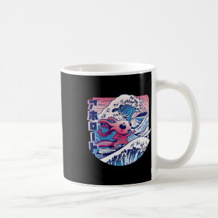 Mug Axolotl surfe sur la grande vague japonaise Axolot
