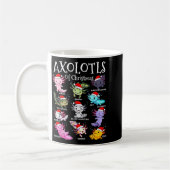 Mug Axolotls Santa Hat Christmas Pajama Cute Animal Ax (Gauche)