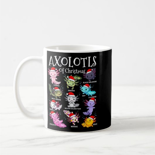 Mug Axolotls Santa Hat Christmas Pajama Cute Animal Ax (Gauche)