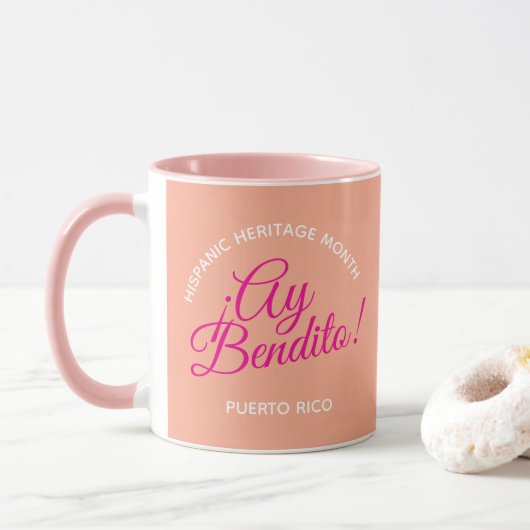 Mug Ay bendito! Porto Rico (Avec donut)