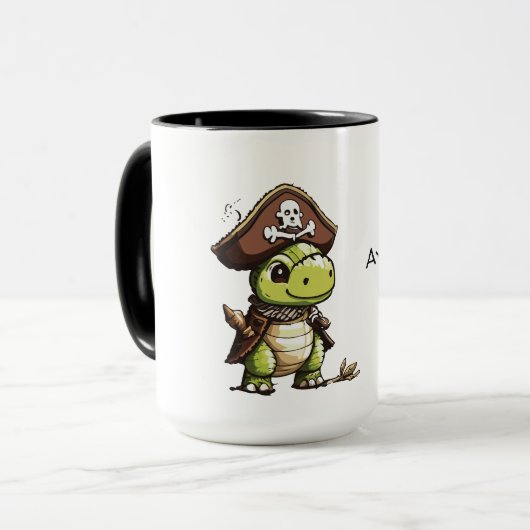 Mug Aye Aye Capitaine et le Pirate Dinosaur (Devant gauche)