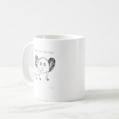 Mug Aye Aye Drôle - Cadeau d'animal mal dessiné bi (Devant gauche)