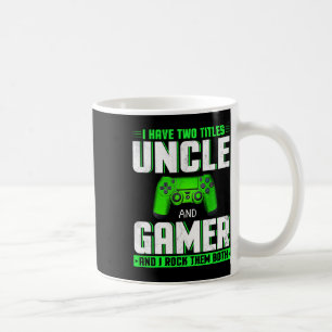 Mug Ayez Deux Titres Oncle Et Gamer Happy Fête des pèr