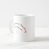 Mug ayez joyeux Noël de flocage (Devant gauche)