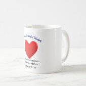 Mug Ayez un cœur reconnaissant  (Devant droit)