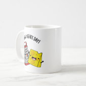 Mug Ayez Un Jour De Gratte Drôle Pun Au Fromage (Devant gauche)