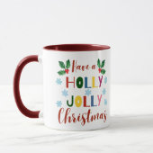 Mug Ayez Un Noël Holly Jolly (Gauche)