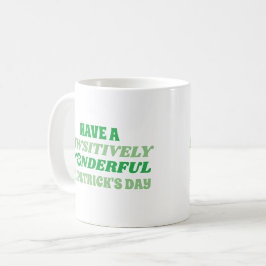 Mug Ayez une Saint-Patrick merveilleuse et péjorative (Devant gauche)
