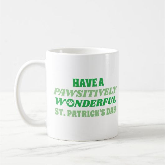 Mug Ayez une Saint-Patrick merveilleuse et péjorative (Gauche)