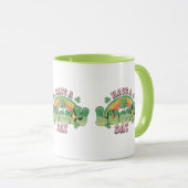 Mug Ayez une Typographie rétro de jour chanceux (Devant droit)