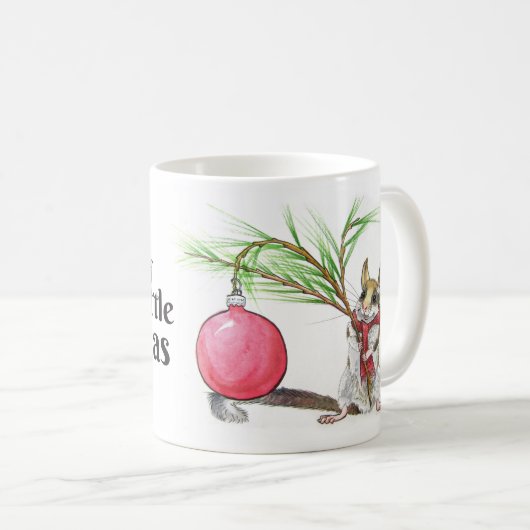 Mug Ayez vous-même une joyeuse petite souris de Noël (Devant droit)