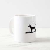 Mug Azawakh Chien - Halloween Lune Silhouette Classiqu (Devant gauche)