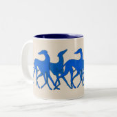 Mug Azawakhs stylisés (Devant gauche)