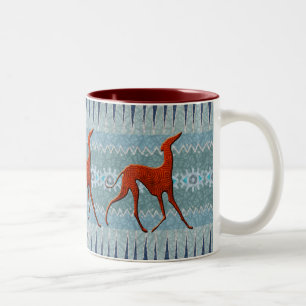 Mug Azawakhs stylisés
