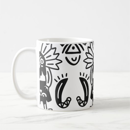 Mug Aztec Art - Motif Lizard (Gauche)