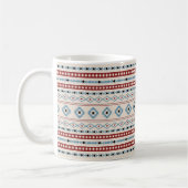 Mug Aztec Blue Red Black Cream Mixte Motifs Motif (Gauche)