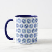 Mug Aztec Cercle grec Clé mal Motif oeil bleu (Gauche)