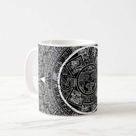 Mug Aztec mexicain Soleil Pierre Maya Calendrier 3 (Devant gauche)