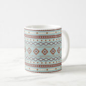 Mug Aztec Mixte Motif Motif Rusts Crème Bleu (Devant droit)
