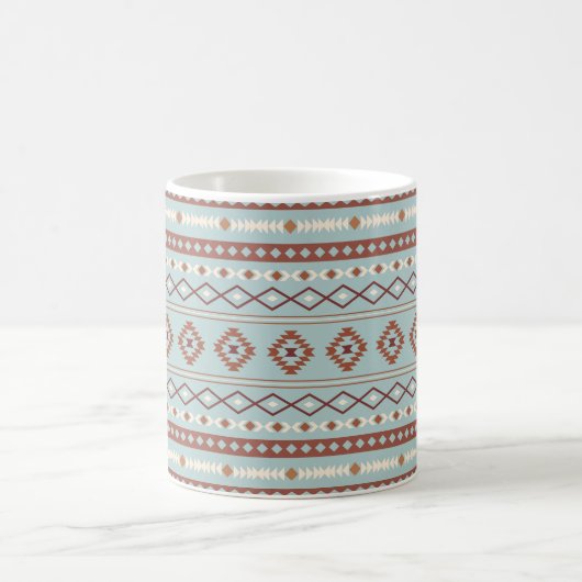 Mug Aztec Mixte Motif Motif Rusts Crème Bleu (Centre)