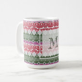 Mug Aztec pattern, stripes. (Devant gauche)