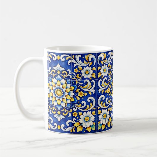 Mug Azulejo Cobalt Bloom (Gauche)