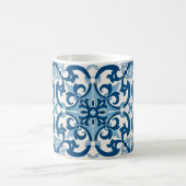Mug Azulejo Fleur de Lis Style Pattern (Centre)