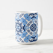 Mug 💙 Azulejos bleus époustouflants (Devant droit)