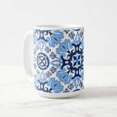 Mug 💙 Azulejos bleus époustouflants (Devant gauche)