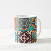 Mug Azulejos Carreaux portugais Boho Patchwork (Devant droit)